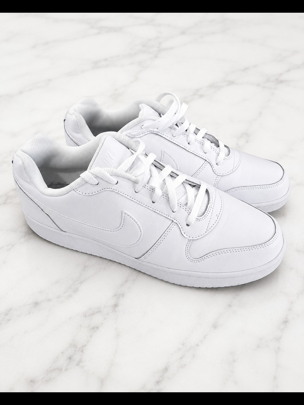 Nike White Low-Top Leather Sneakers